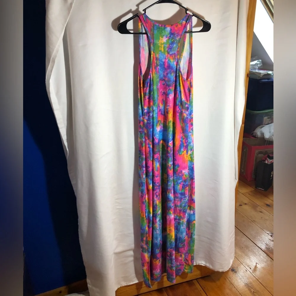 Women’s Multi Colored Maxi Dress, Size Large - Picture 8 of 10